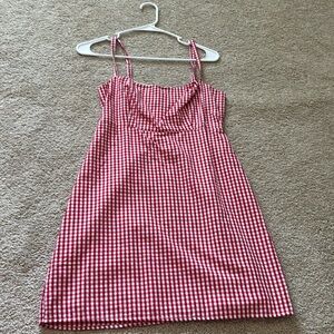Brandy Melville checkered dress. OS